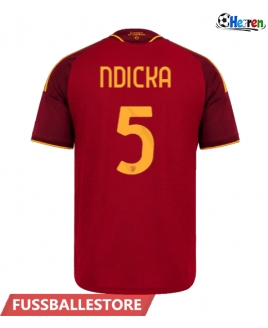Günstige AS Roma Evan Ndicka #5 Heimtrikot 2026-27 Kurzarm